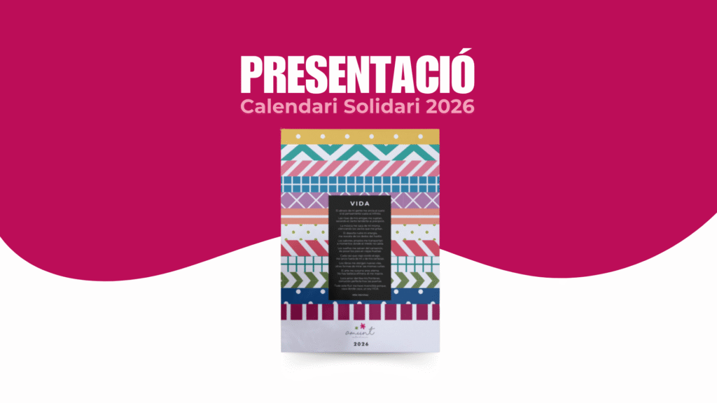 Imagen de anuncio de la presentación del Calendario Solidario 2026 de Amunt contra el Càncer