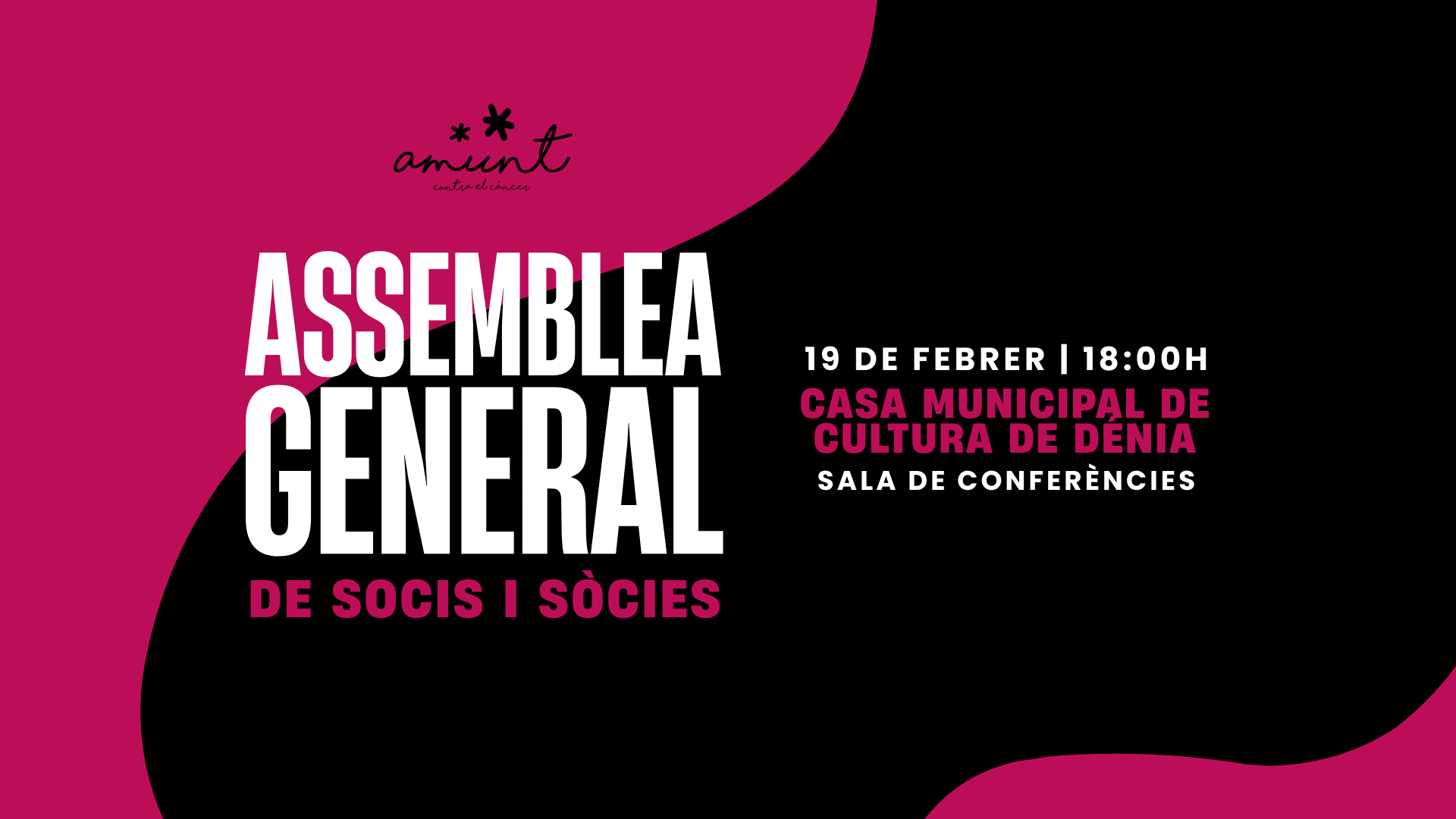 Imagen web de la Asamblea General 2026 de Amunt contra el càncer